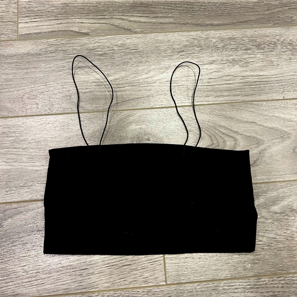 Urban planet black Bando crop top